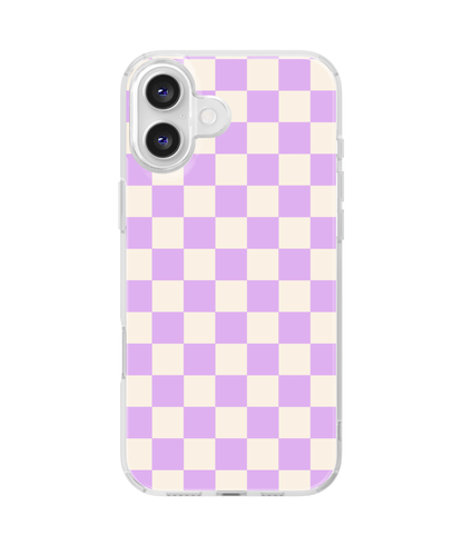 Lilac Checkers II Clear Case Insert