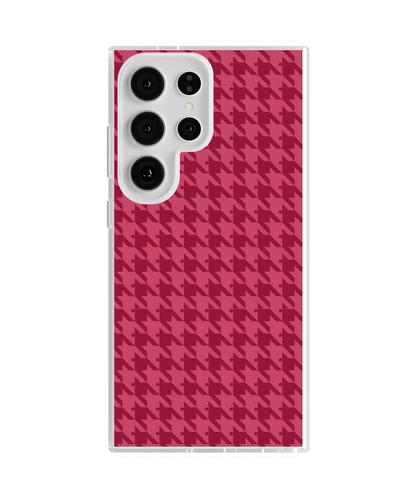 Black Cherry Houndstooth Clear Case Insert