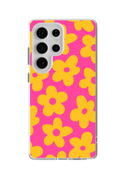 Pink Lemonade Big Blooms Clear Case Insert