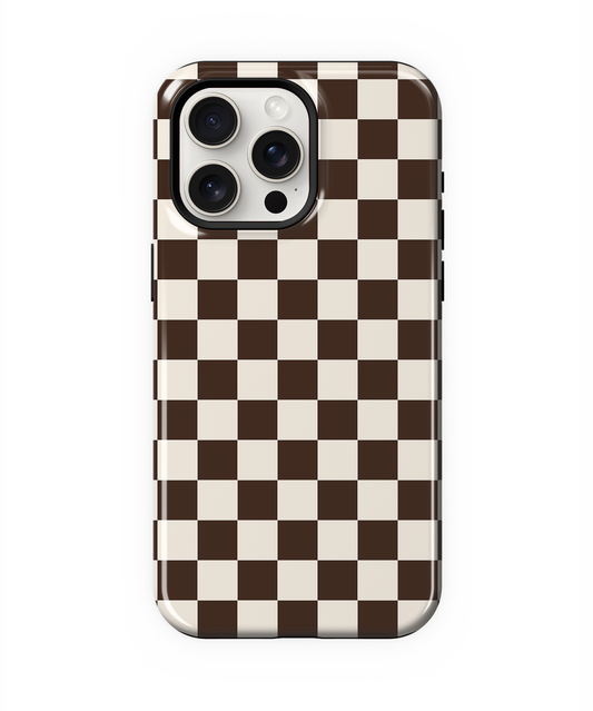 Espresso Checkers II Phone Case