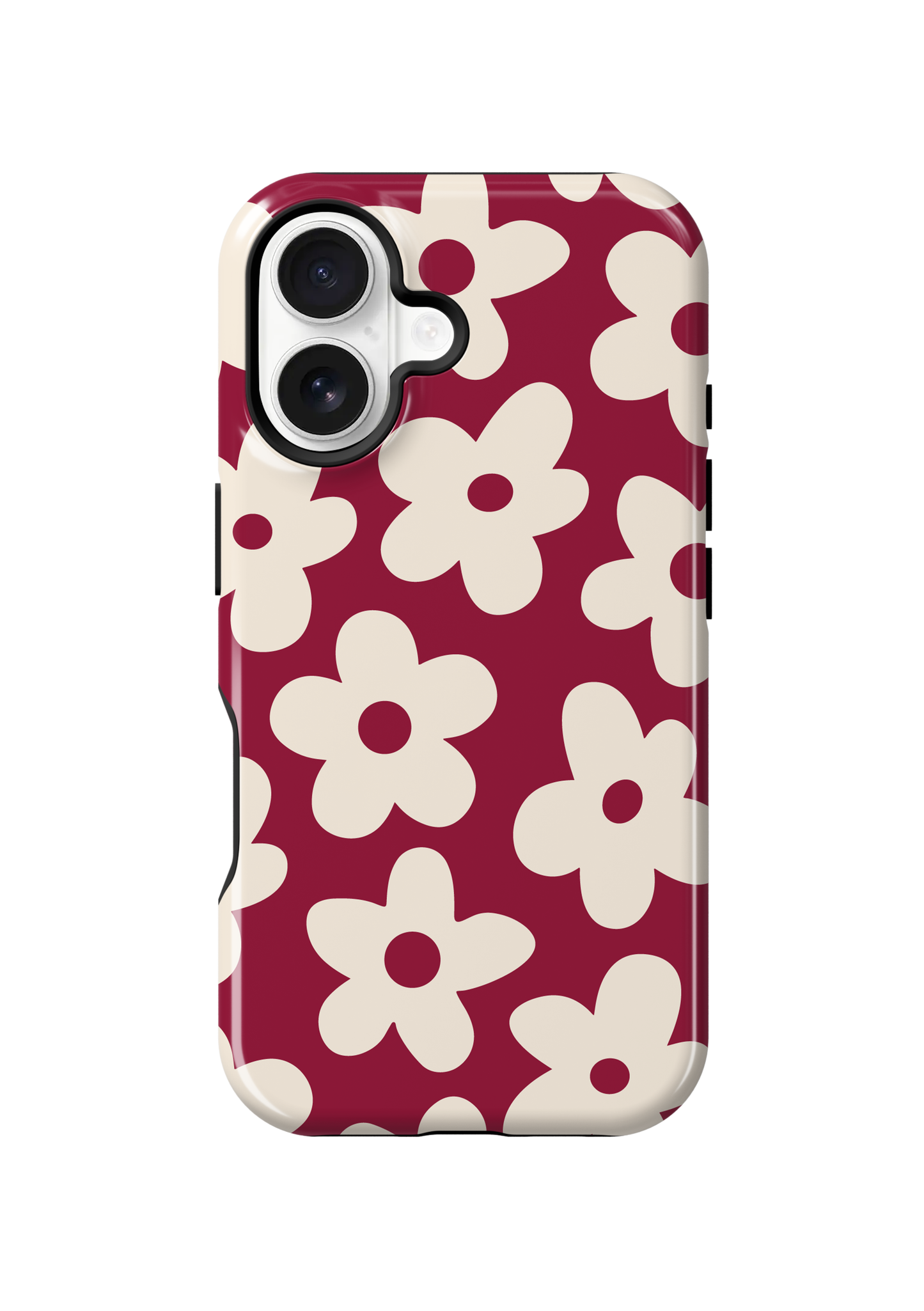 Black Cherry Big Blooms Phone Case