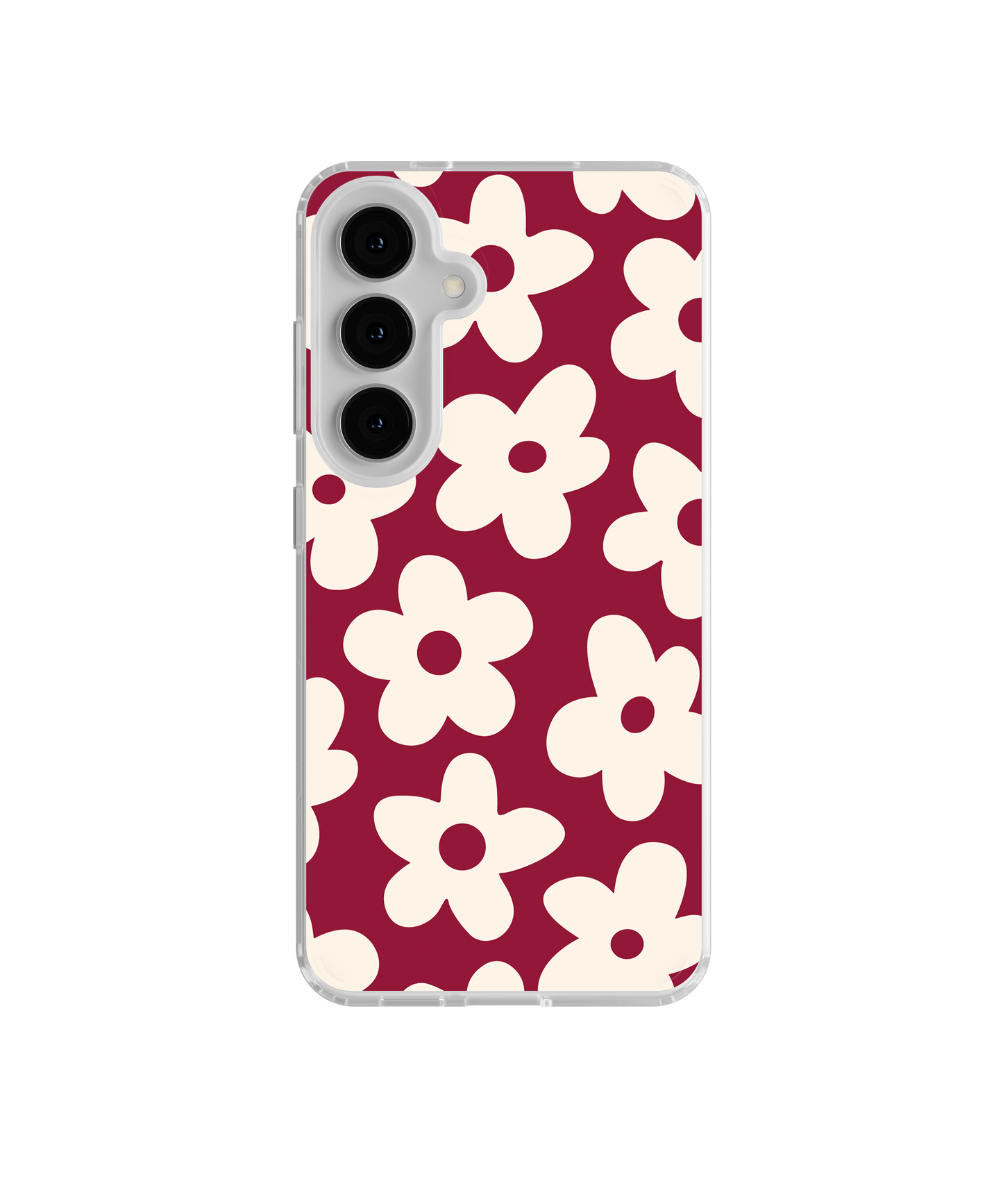 Black Cherry Big Blooms Clear Case Insert