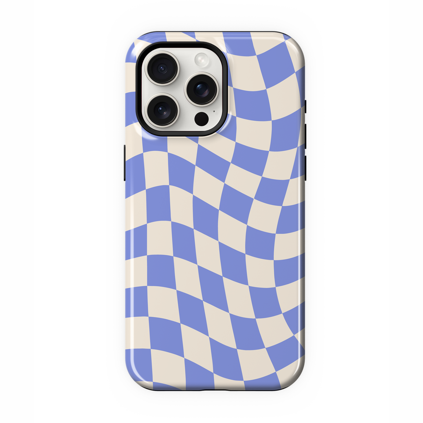 Bluebell Wavy Checkers II Phone Case