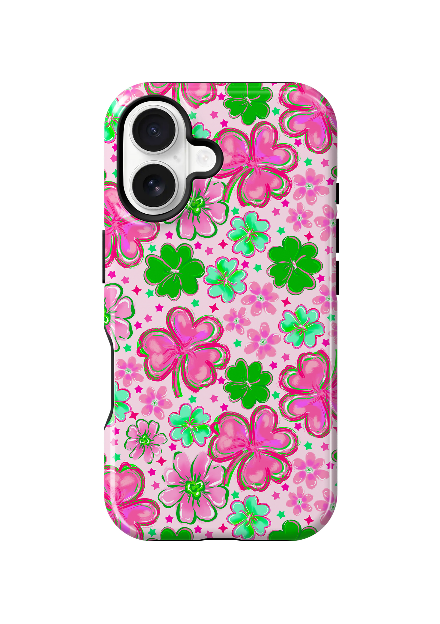 Pink Four-Leaf Frenzy Phone Case