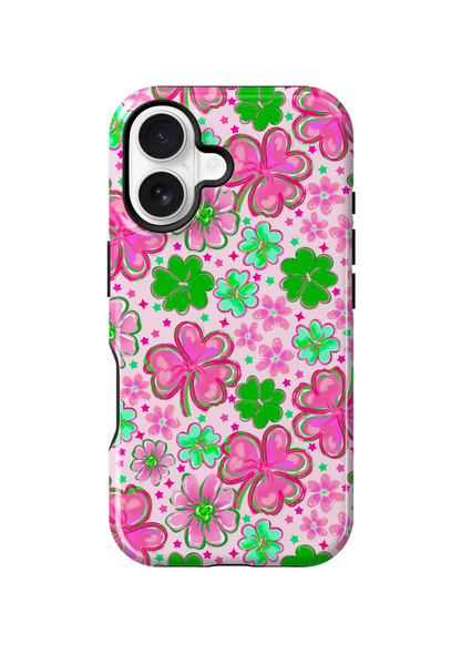 Pink Four-Leaf Frenzy Phone Case