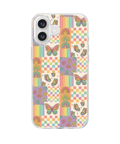 Rainbow Butterflies Clear Case Insert