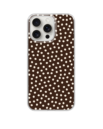 Espresso Dots Clear Case Insert