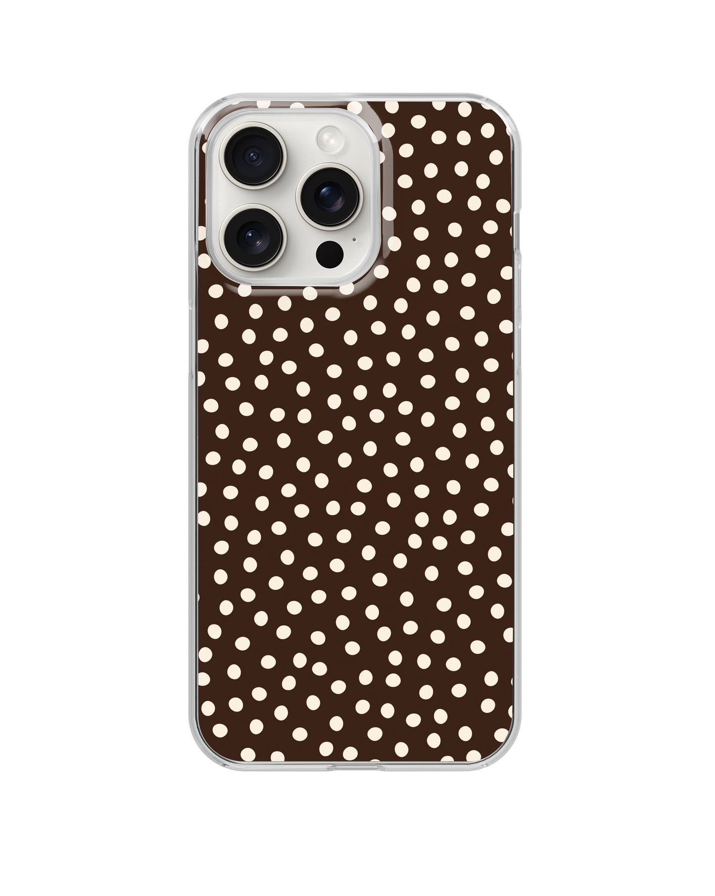 Espresso Dots Clear Case Insert