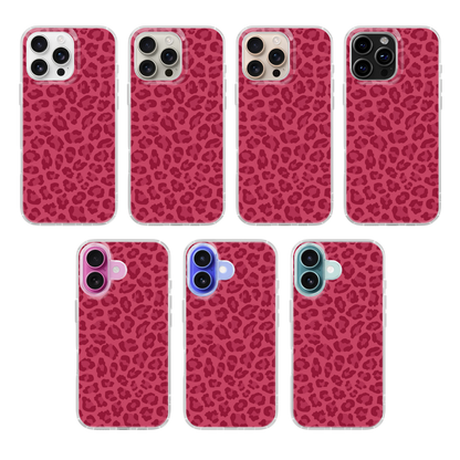 Black Cherry Leopard Clear Case Insert