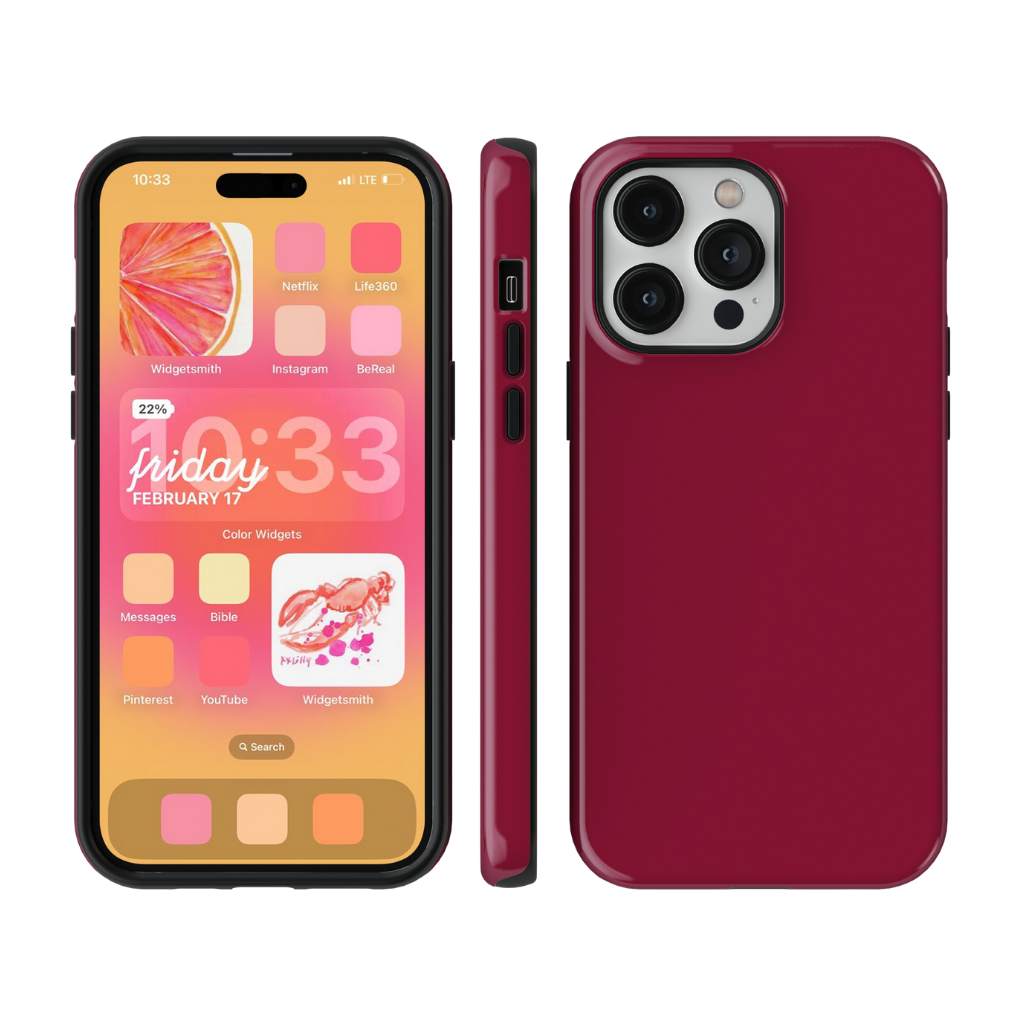 Black Cherry Solids Phone Case