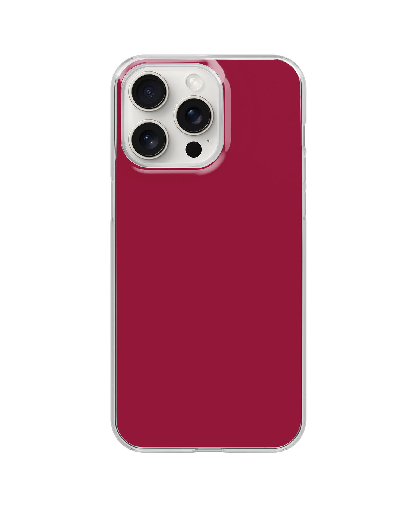 Black Cherry Solids Clear Case Insert