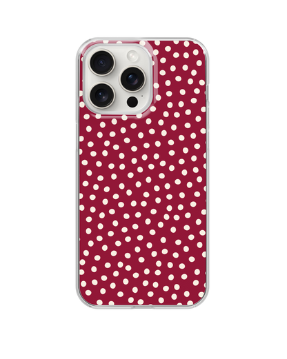 Black Cherry Dots Clear Case Insert