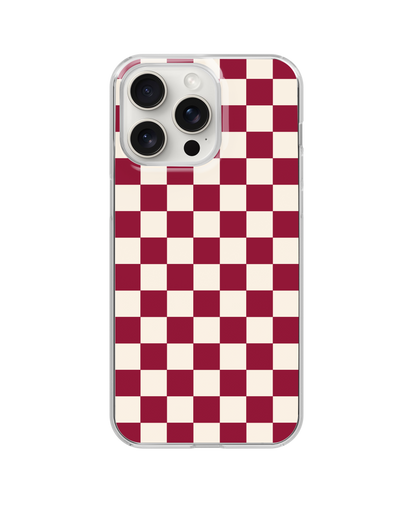 Black Cherry Checkers II Clear Case Insert