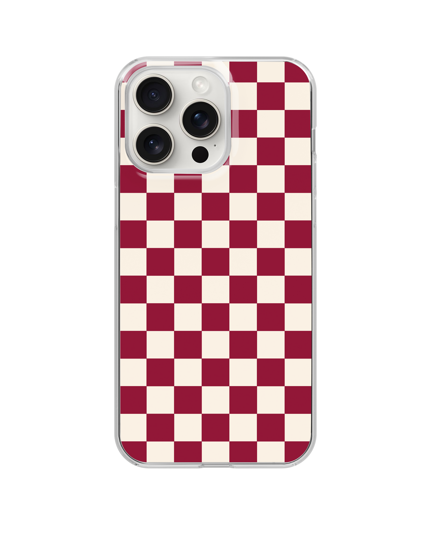 Black Cherry Checkers II Clear Case Insert