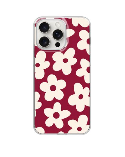 Black Cherry Big Blooms Clear Case Insert