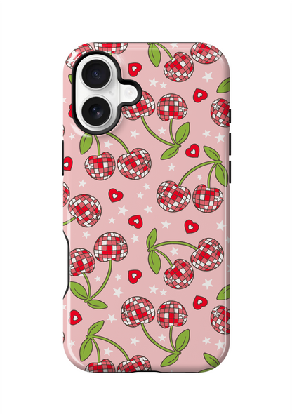 Pink & Red Disco Cherries Phone Case