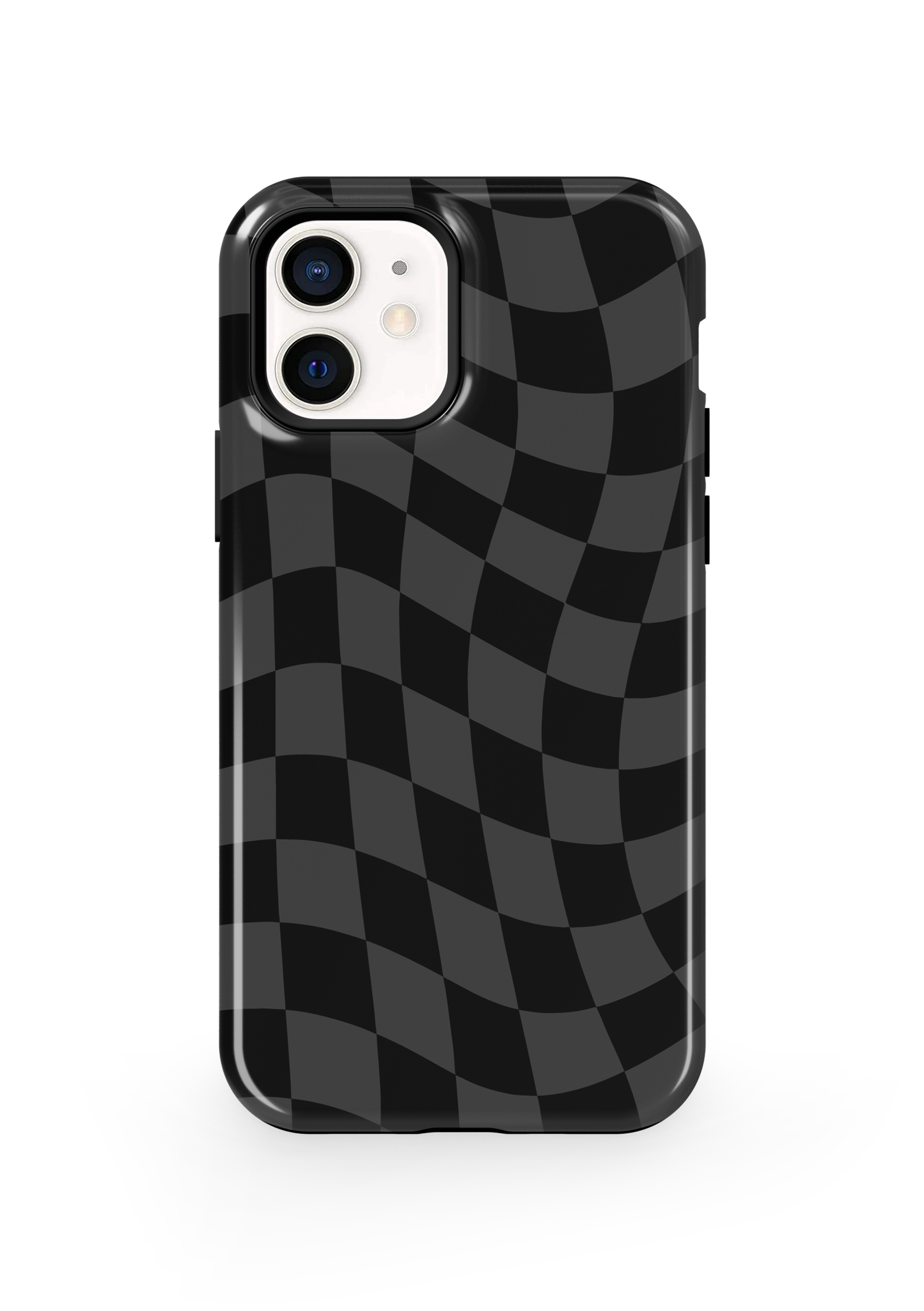 Onyx Wavy Checkers Phone Case