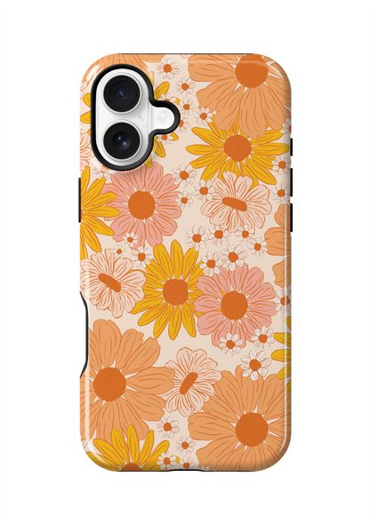 Orange Summer Blooms Phone Case