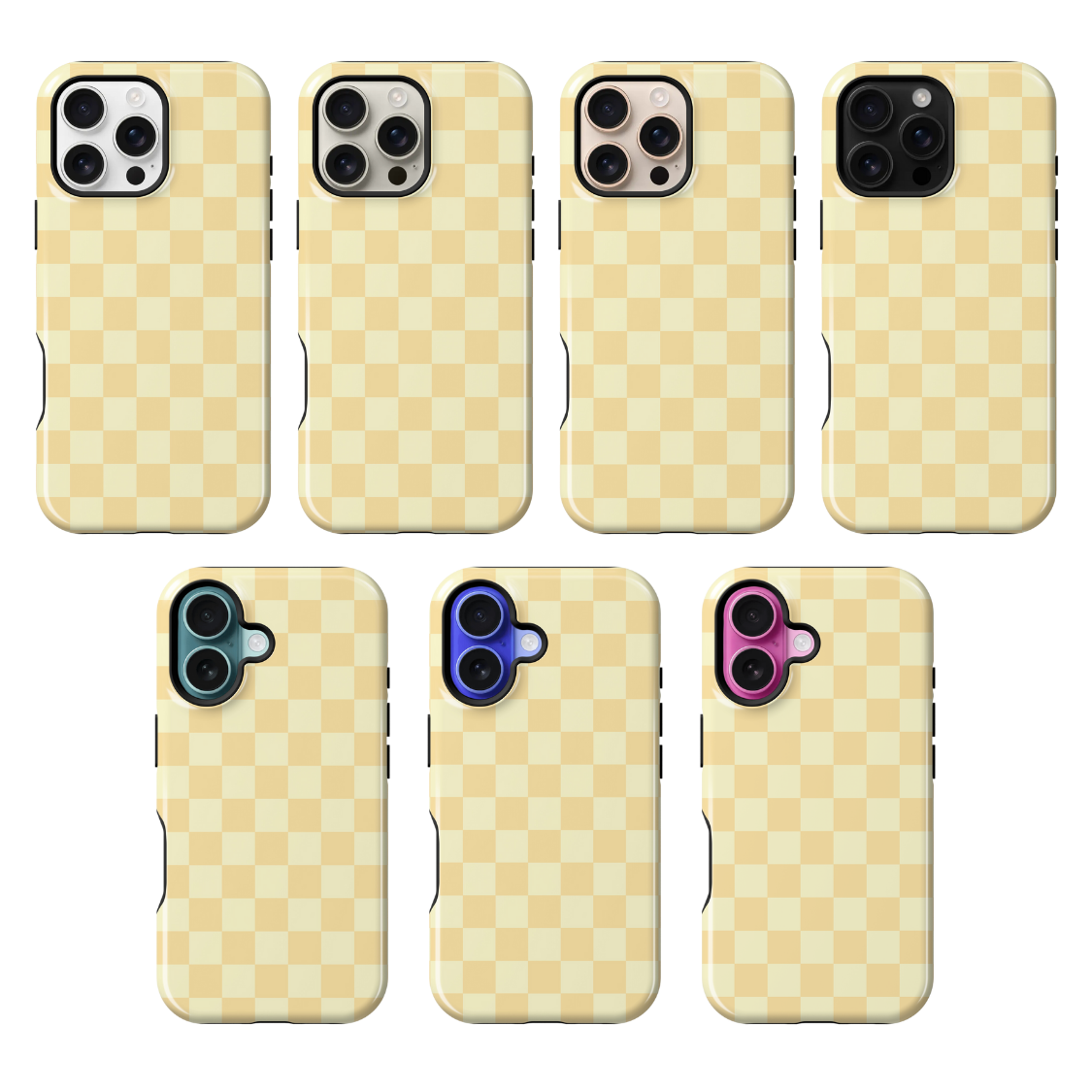 Banana Whispers Checkers Phone Case