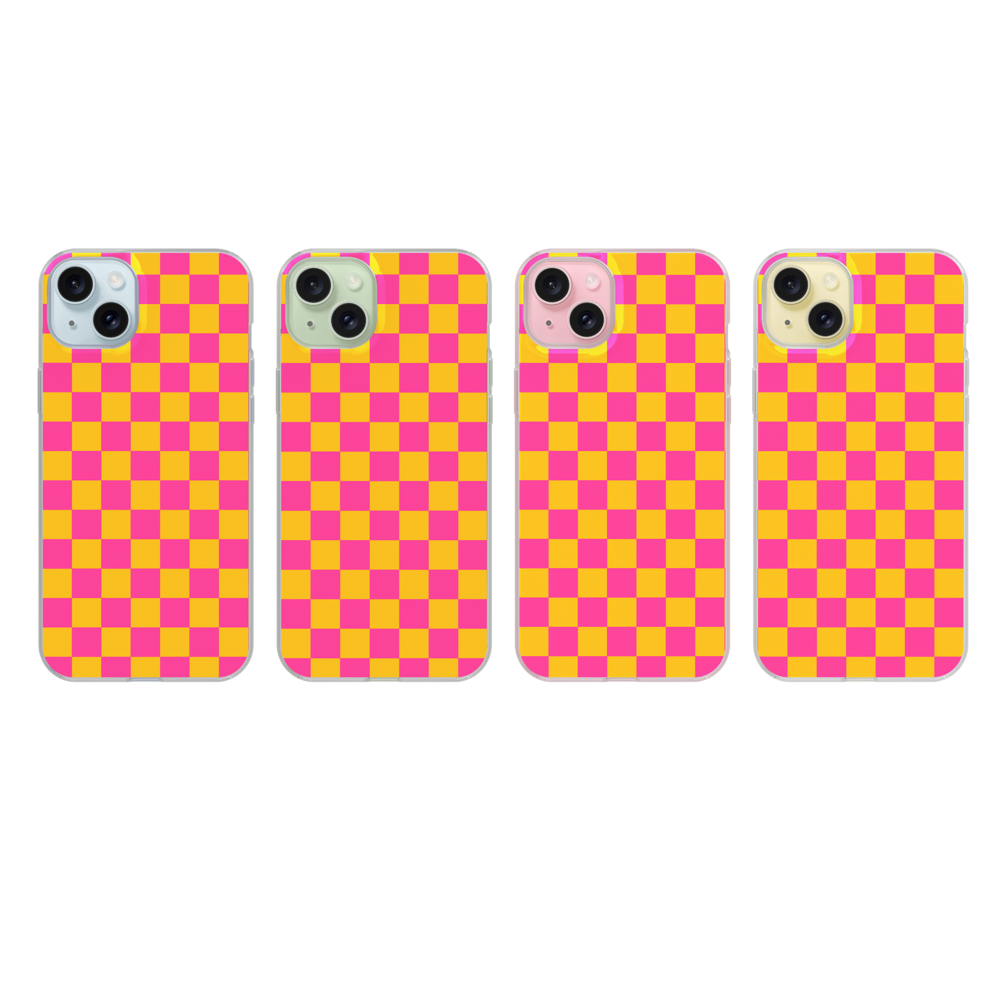 Pink Lemonade Checkers Clear Case Insert