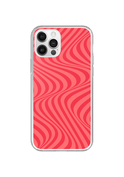 Vermillion Swirls Clear Case Insert