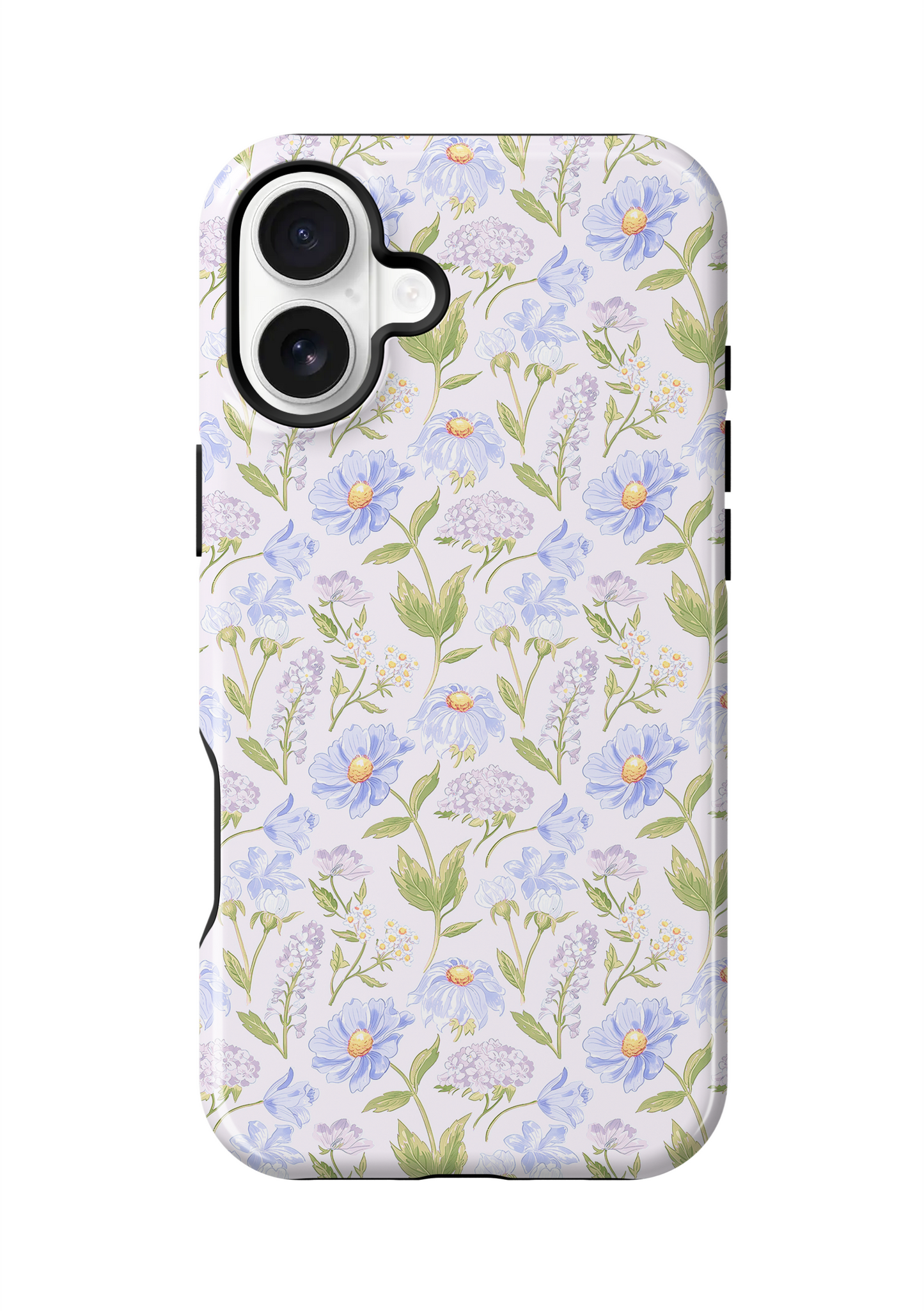 Powder Blue Heirloom Blooms Phone Case