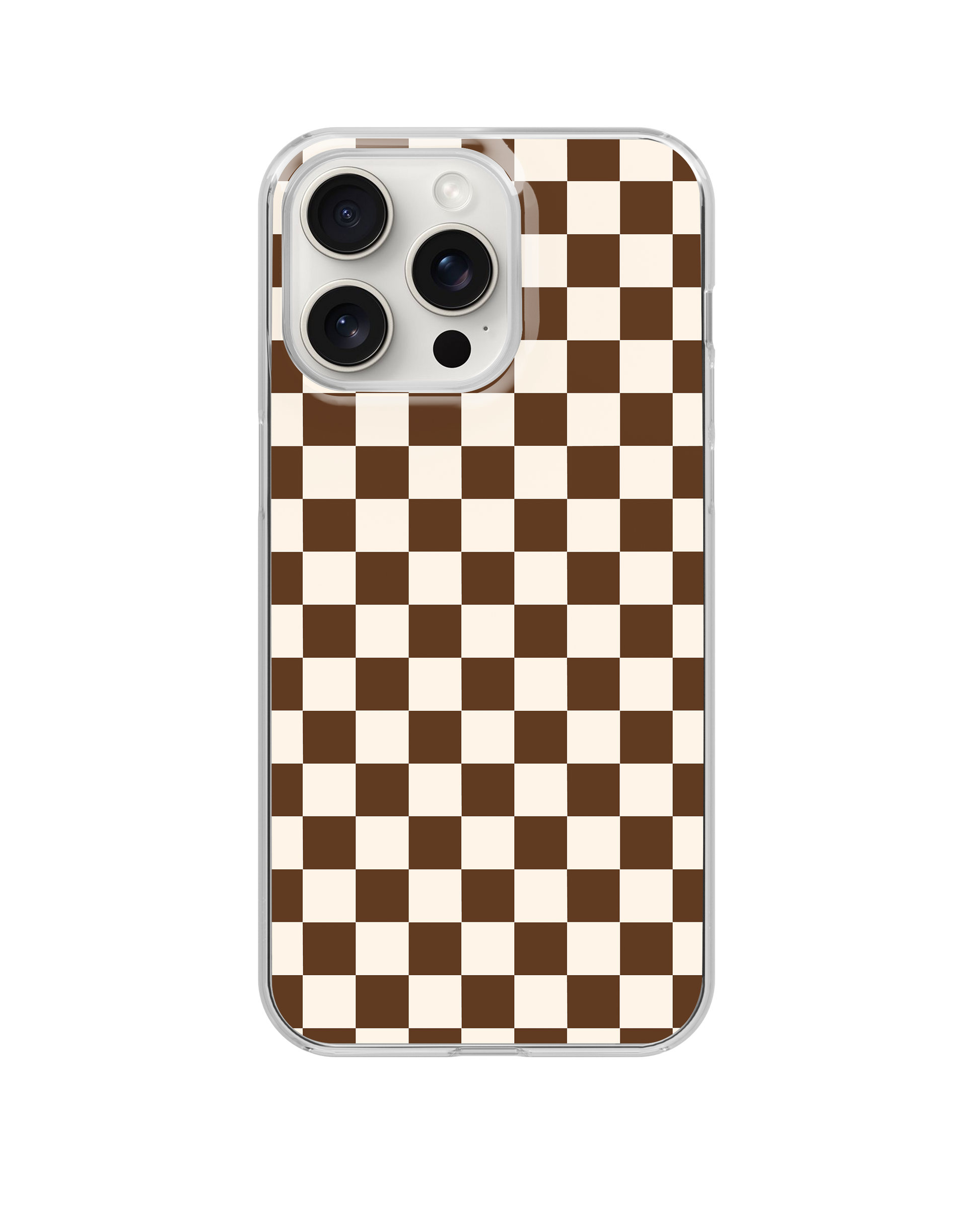 Cocoa Checkers II Clear Case Insert – Lucky Girl Phone Cases