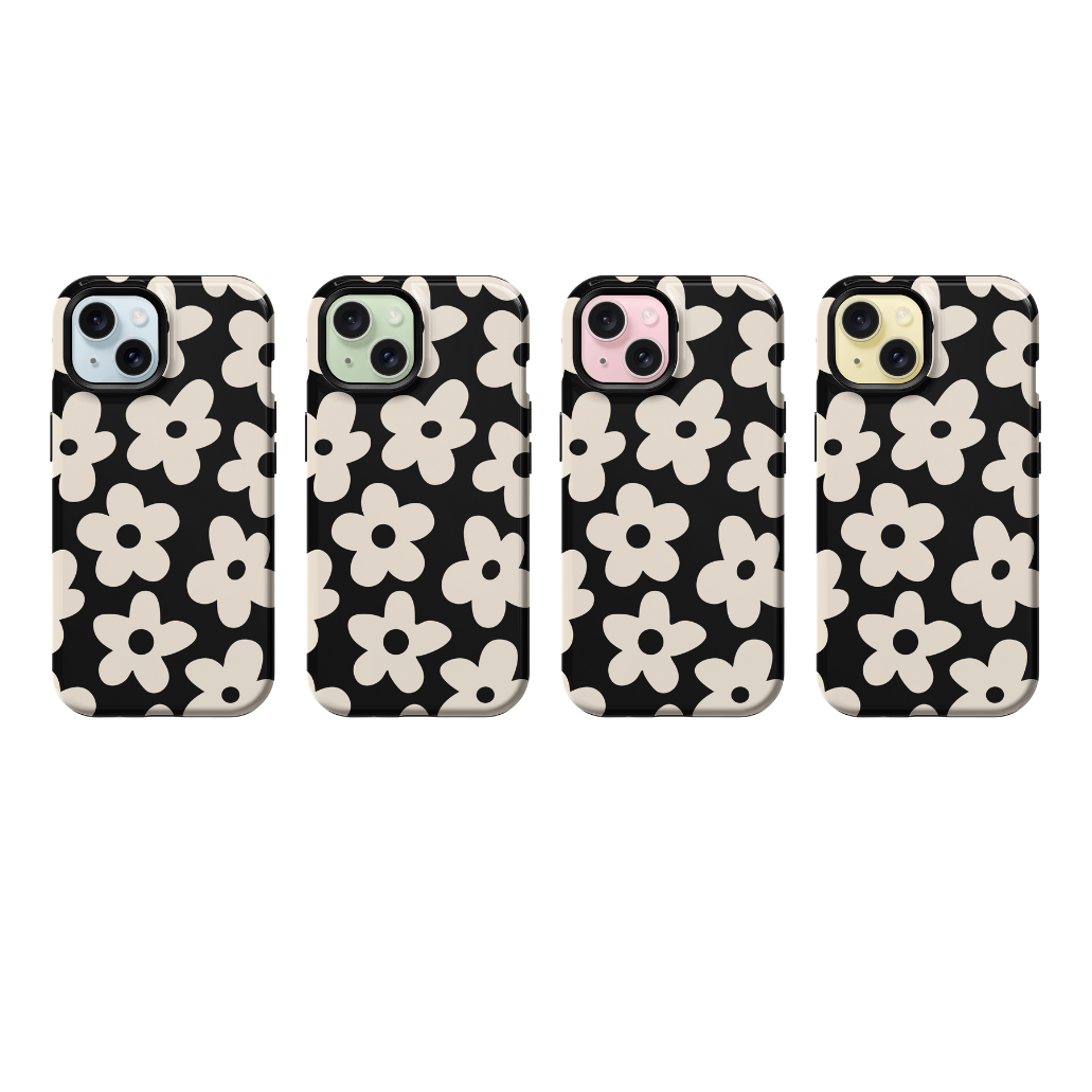 Onyx Big Blooms Phone Case