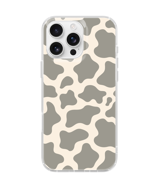 River Rock Cow Print Clear Case Insert