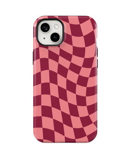 Love Wavy Checkers Phone Case