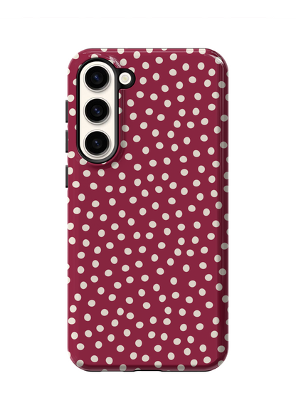 Black Cherry Dots Phone Case