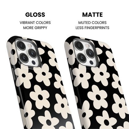 Onyx Big Blooms Phone Case