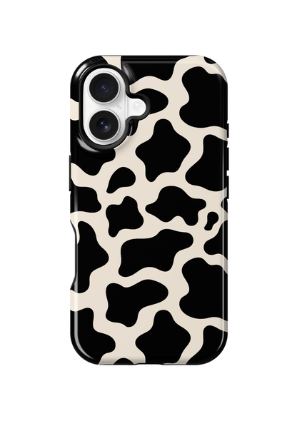 Onyx Cow Print Phone Case