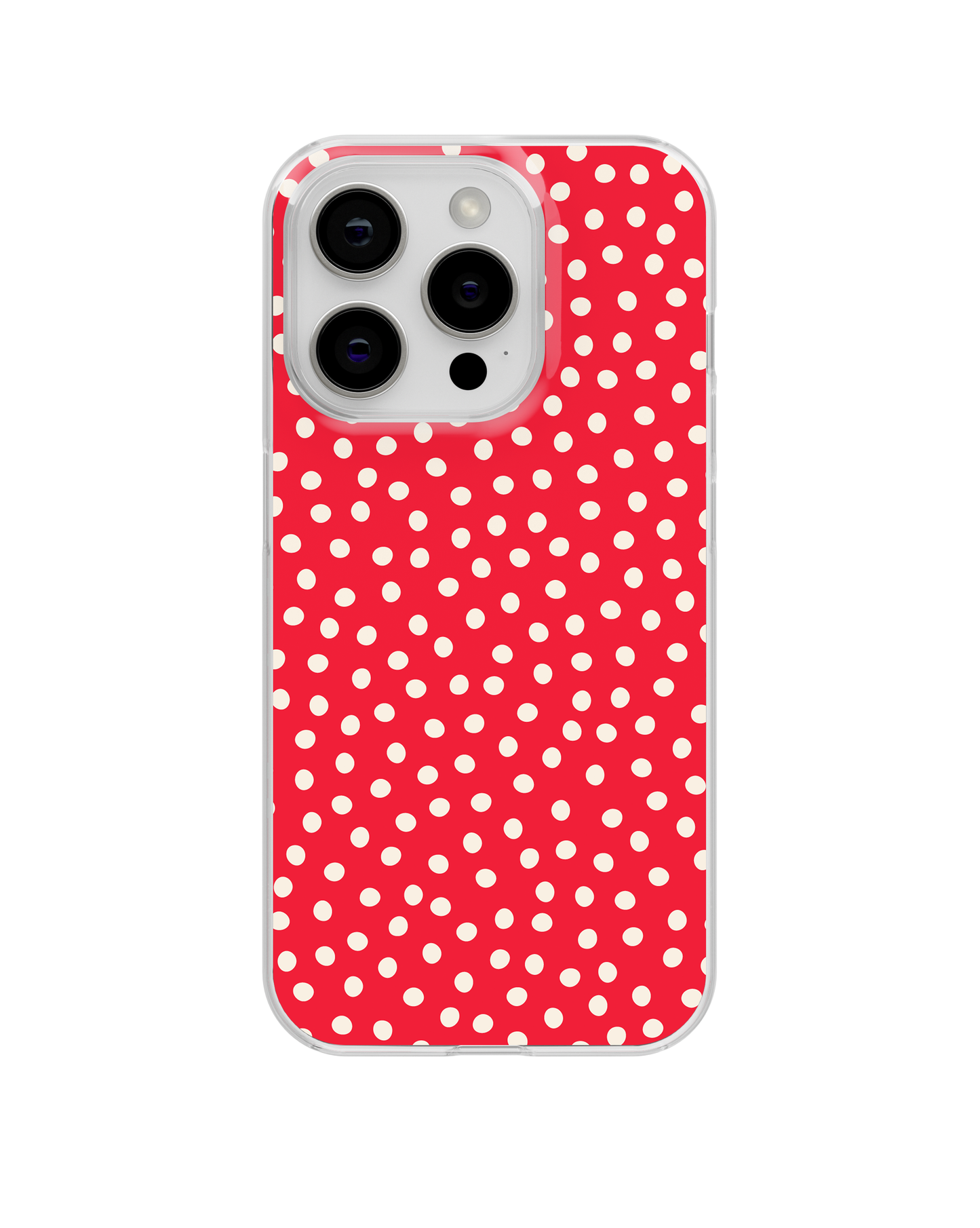 Vermillion Dots Clear Case Insert