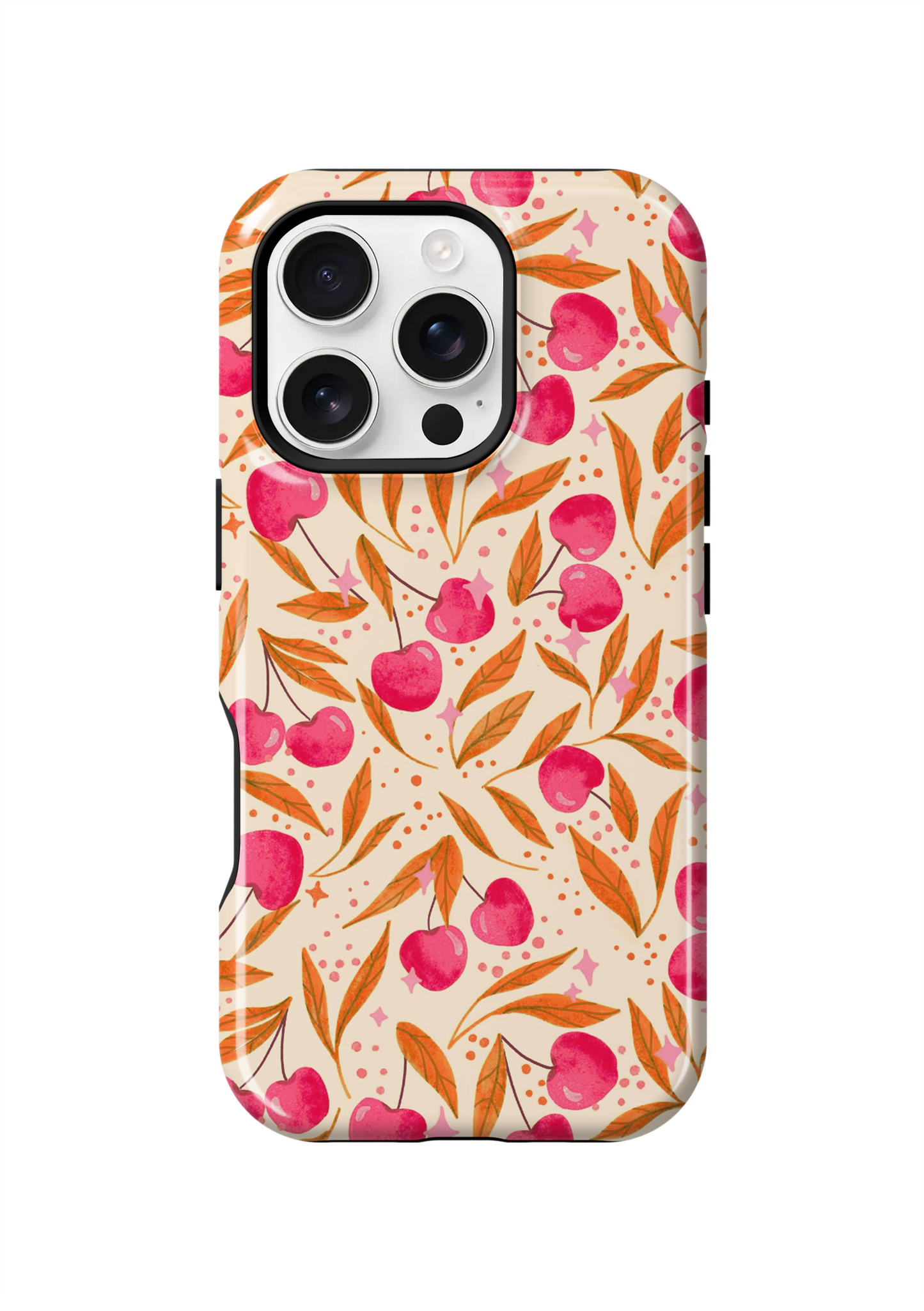 Persimmon Cherry Charm Phone Case