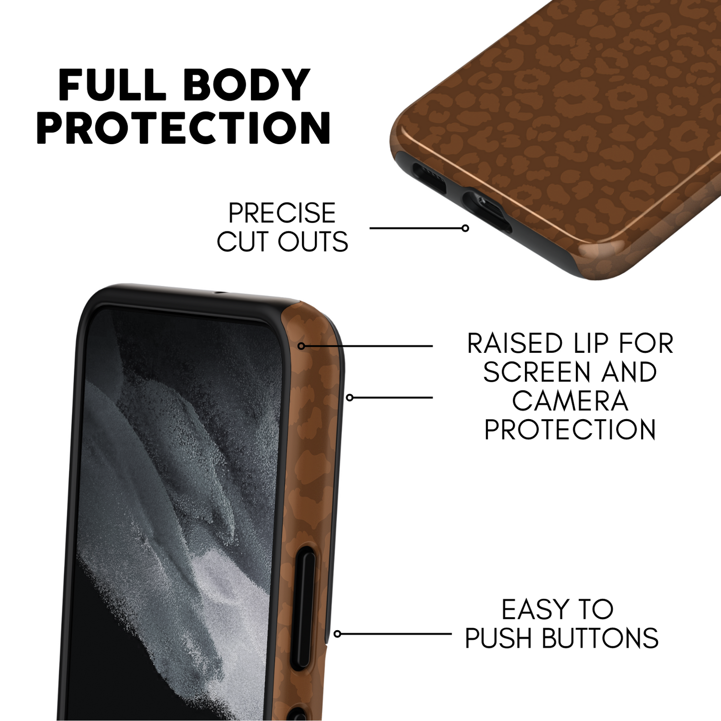 Cocoa Cheetah Galaxy Case