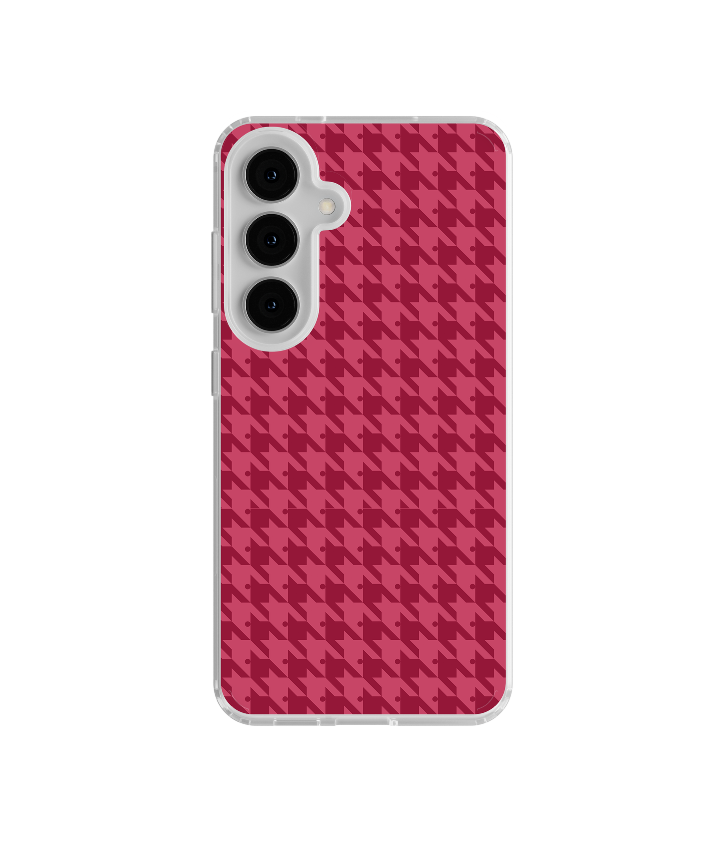 Black Cherry Houndstooth Clear Case Insert