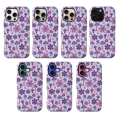 Purple Fungi Fantasia iPhone Case