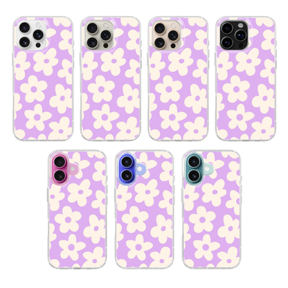 Lilac Big Blooms Clear Case Insert