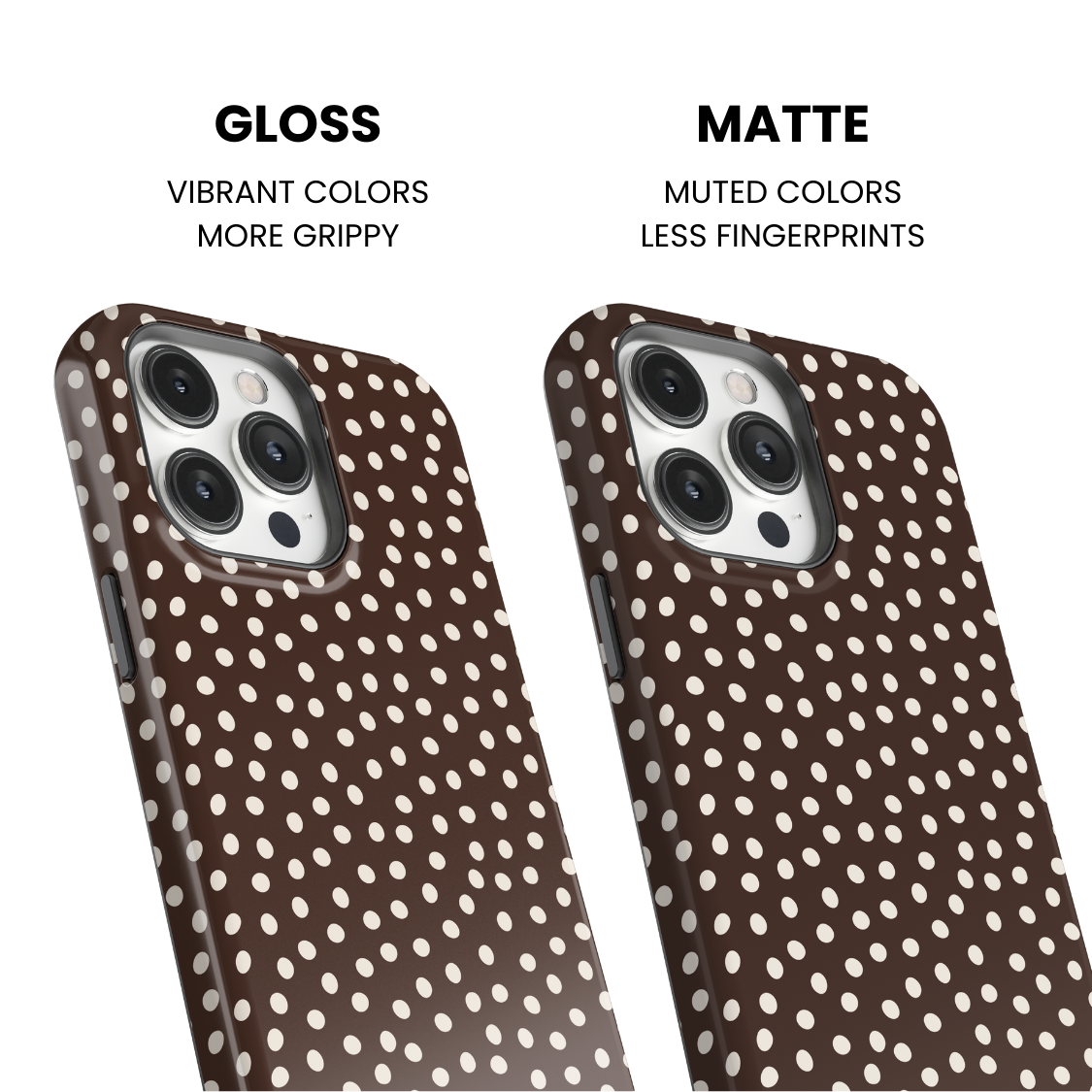 Espresso Dots Phone Case