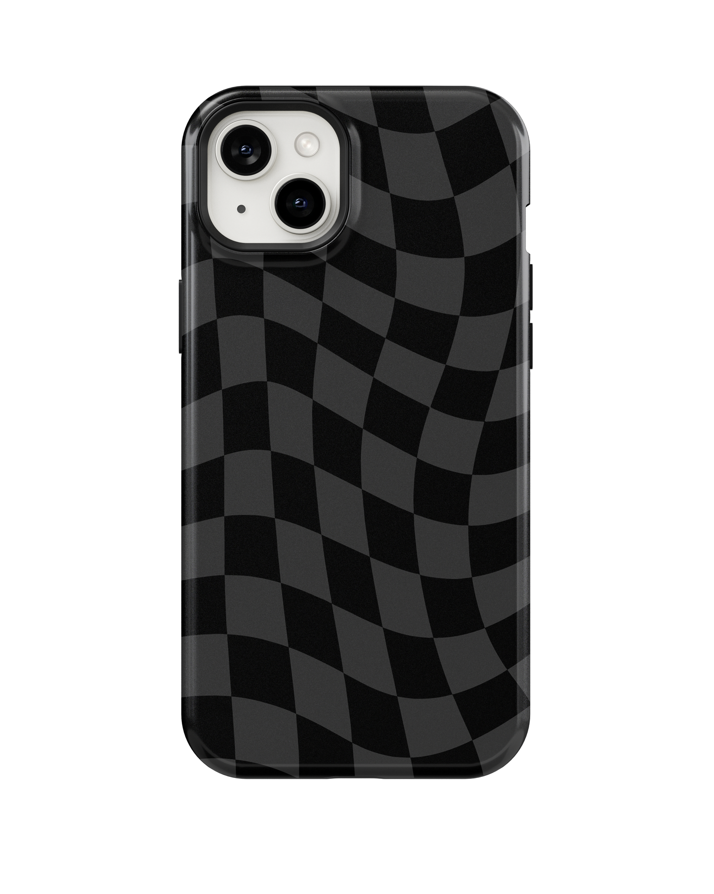 Onyx Wavy Checkers Phone Case