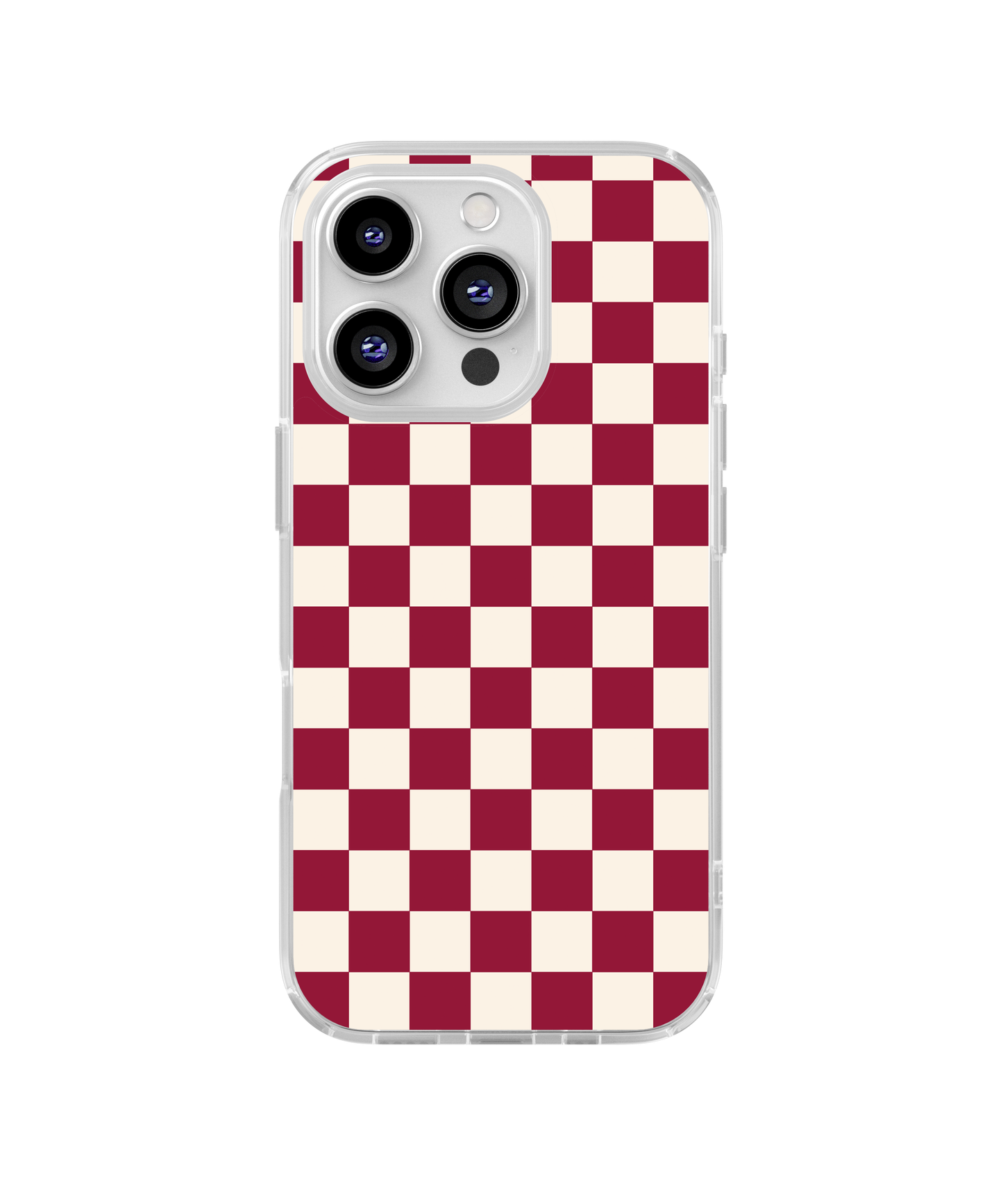 Black Cherry Checkers II Clear Case Insert