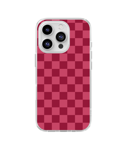 Black Cherry Checkers Clear Case Insert