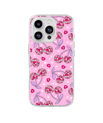 Pink & Purple Disco Cherries Clear Case Insert