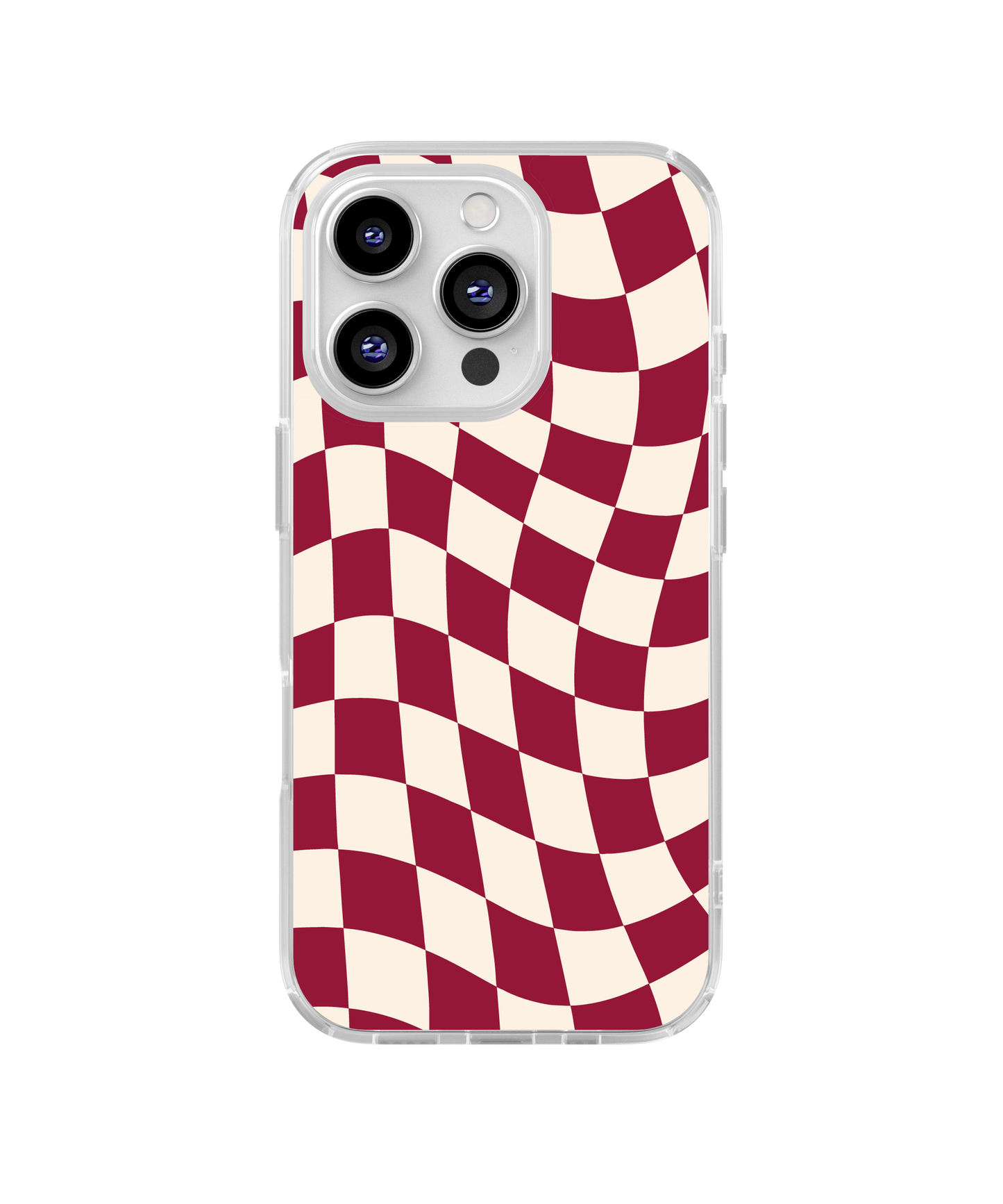 Black Cherry Wavy Checkers II Clear Case Insert