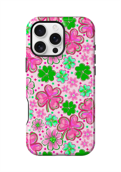 Pink Four-Leaf Frenzy Phone Case