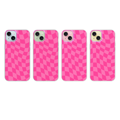 It Girl Wavy Checkers Clear Case Insert