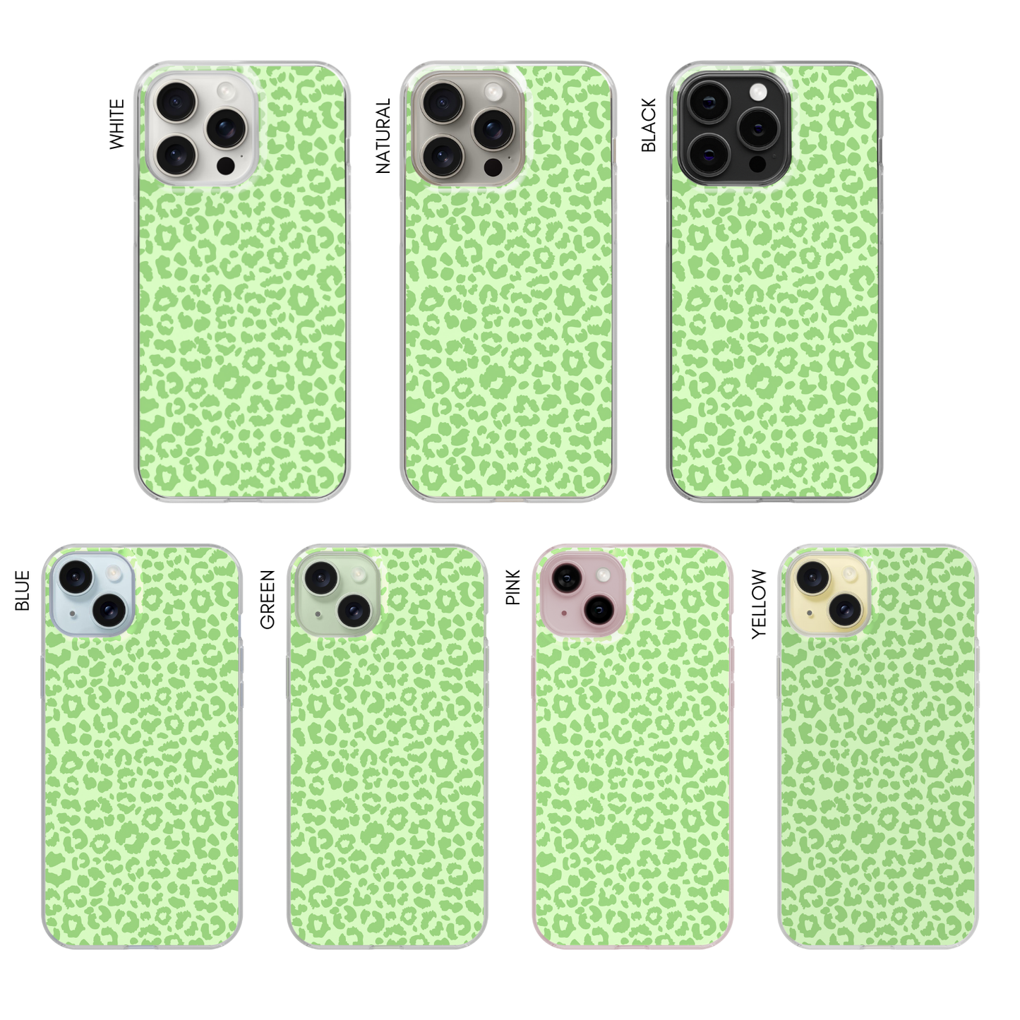 Key Lime Cheetah Clear Case Insert