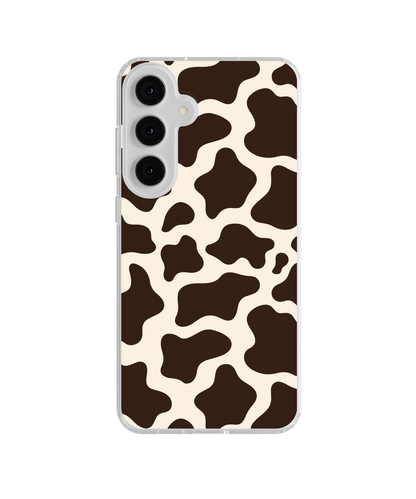 Espresso Cow Print Clear Case Insert