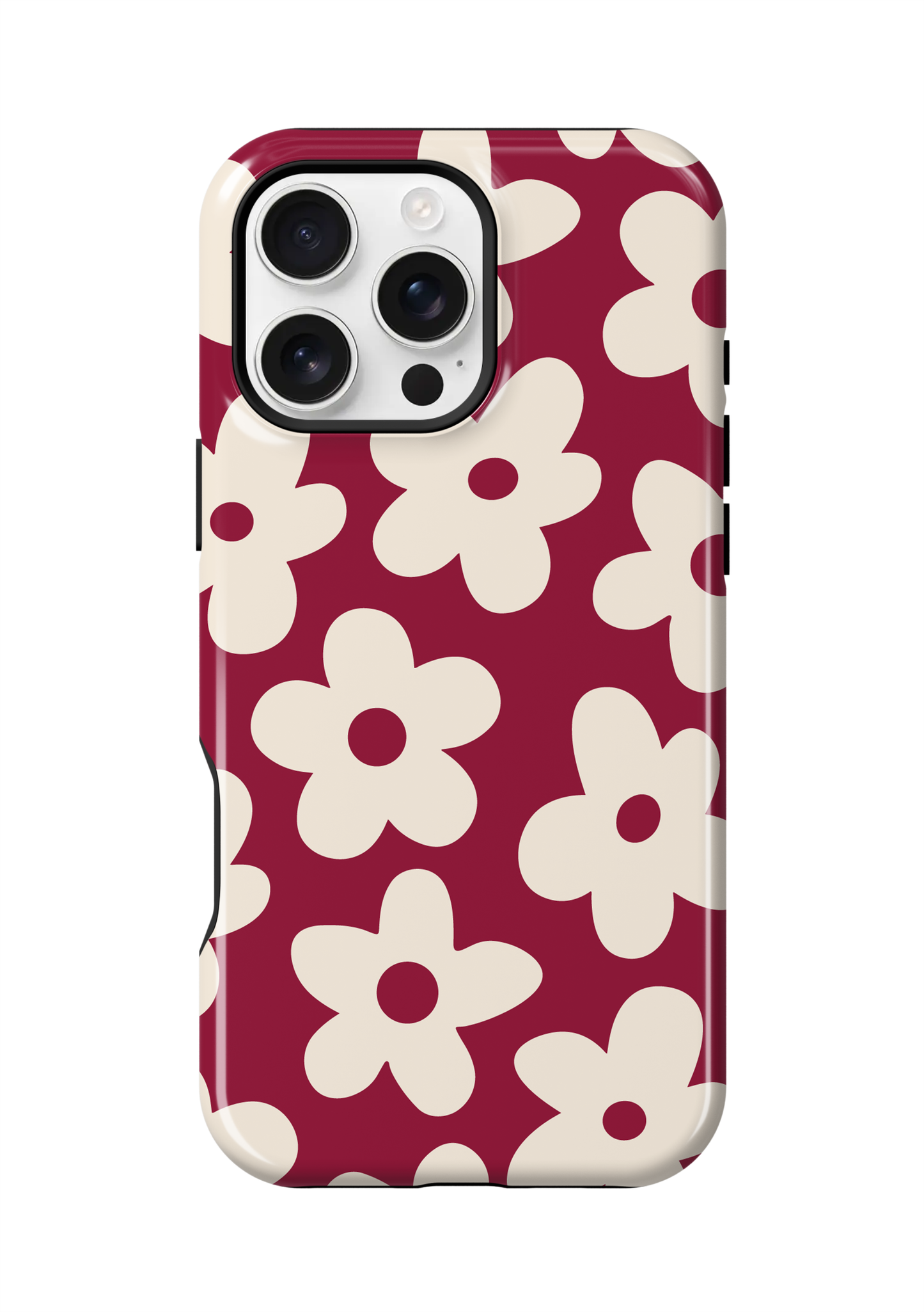 Black Cherry Big Blooms Phone Case